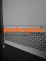 Lazer Kesim Stor Perde - Antrasit Gri - 2008