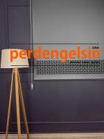 Lazer Kesim Stor Perde - Antrasit Gri - 2008