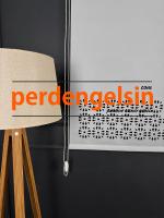 Lazer Kesim Stor Perde - Gri - 2003