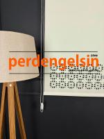 Lazer Kesim Stor Perde - Krem - 2003