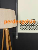 Lazer Kesim Stor Perde - Krem - 2005