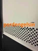 Lazer Kesim Stor Perde - Krem - 2005