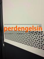 Lazer Kesim Stor Perde - Krem - 2008