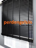 Polywood Ahşap Jaluzi Perde 50 mm - Siyah