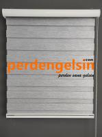 Zebra Perde Bambu Gri