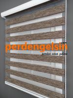 Zebra Perde Bambu Kahve