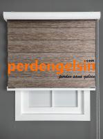Zebra Perde Bambu Kahve