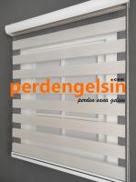 Zebra Perde Bambu Krem
