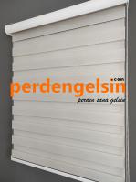 Zebra Perde Bambu Krem