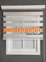 Zebra Perde Bambu Krem