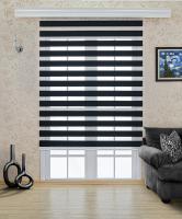 Zebra Perde Düz Siyah
