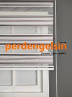 Zebra Perde Double Plise Simli - Mürdüm Kahve