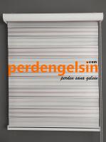 Zebra Perde Double Plise Simli - Mürdüm Pembe