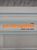 Zebra Perde Double Plise Simli - Turkuaz Beyaz