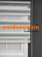 Zebra Perde Geniş Plise - Yeşil Beyaz
