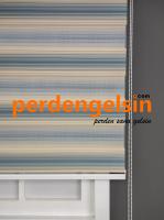 Zebra Perde Geniş Plise Yeşil Krem