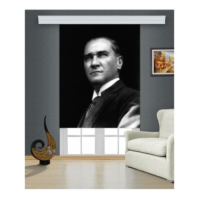 Atatürk Baskılı Stor Perde