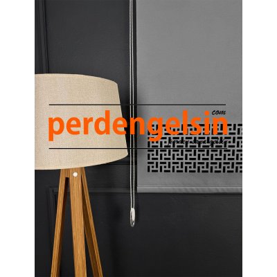 Lazer Kesim Stor Perde - Antrasit Gri - 2008