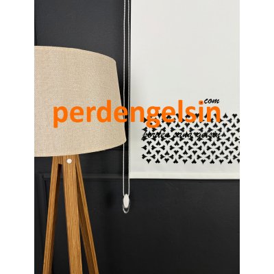 Lazer Kesim Stor Perde - Ekru - 2005