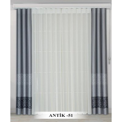 Lens Perde Baskılı Antik 51