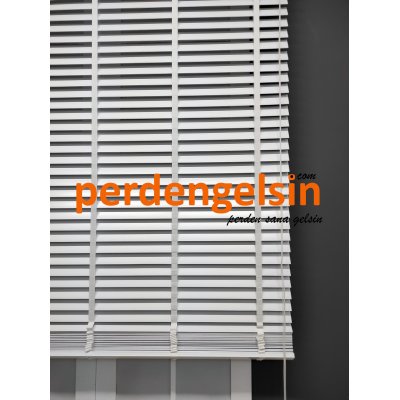 Polywood Ahşap Jaluzi Perde 50 mm - Beyaz